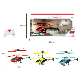 Helikopter dron sterowany pilotem - czerwony