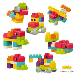 Klocki soft 62 elementów