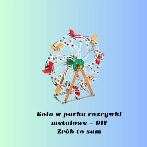 Metalowy model konstrukcyjny karuzela diabełski młyn - 340 elementów Metalowy model konstrukcyjny karuzela diabełski młyn - 340 elementów