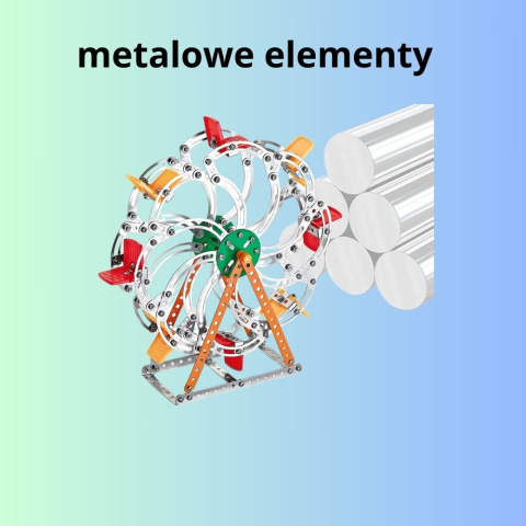 Metalowy model konstrukcyjny karuzela diabełski młyn - 340 elementów Metalowy model konstrukcyjny karuzela diabełski młyn - 340 elementów