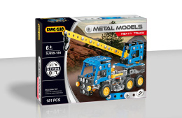 Metalowy model konstrukcyjny ciężarówka dźwig - 181 elementów
