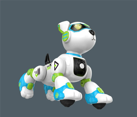 Piesek robot sterowany elektronicznie pilotem - niebieski Piesek robot sterowany elektronicznie pilotem - niebieski