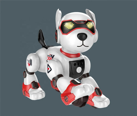 Piesek robot sterowany elektronicznie pilotem - niebieski Piesek robot sterowany elektronicznie pilotem - niebieski