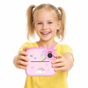 Aparat fotograficzny z natychmiastową drukarką zdjęć - różowy