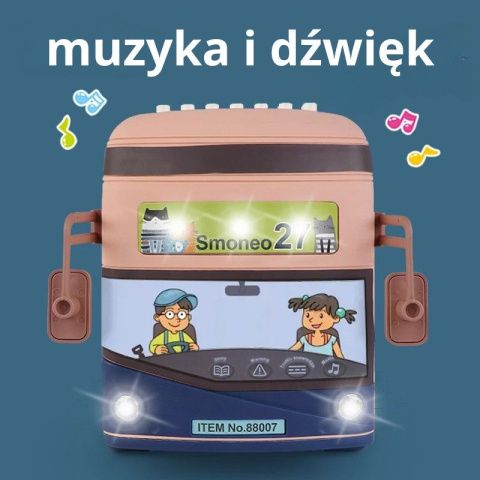 Autobus z klockami - pojemnik na klocki (2 w 1) 136 elementów Autobus z klockami - pojemnik na klocki (2 w 1) 136 elementów