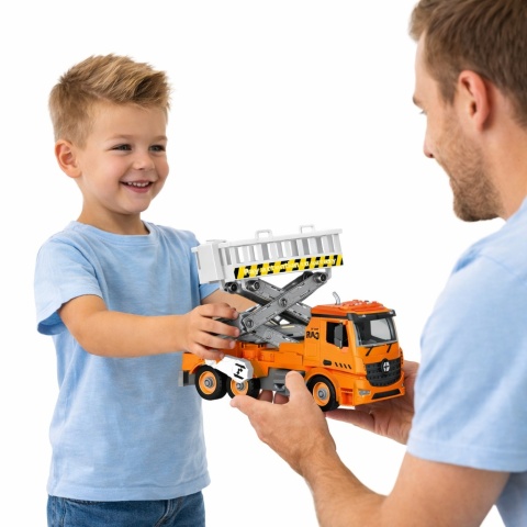 Ciężarówka DIY z efektami dźwiękowymi i świetlnymi