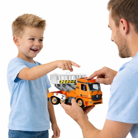 Ciężarówka DIY z efektami dźwiękowymi i świetlnymi