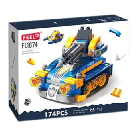 Czołg do zbudowania z klocków 174 elementy