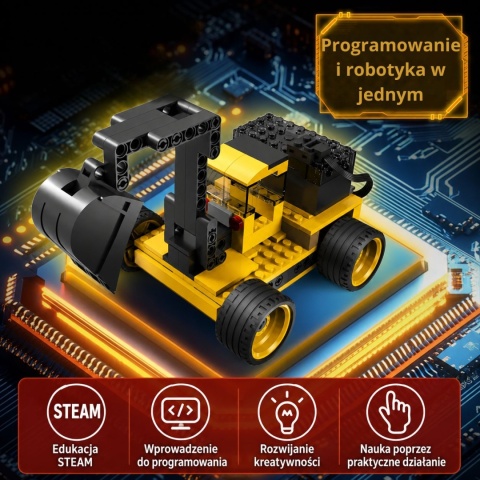 Duży zestaw klocków konstrukcyjnych do programowania 6 w 1