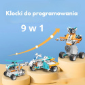 Duży zestaw klocków konstrukcyjnych do programowania 9 w 1