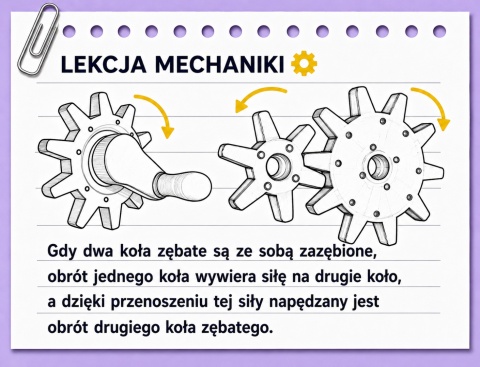 Edukacyjny zestaw koła zębate z napędem elektrycznym - 46 elementów