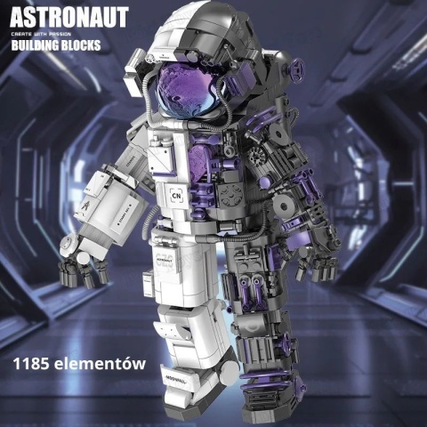 Klocki konstrukcyjne astronauta 1185 elementów