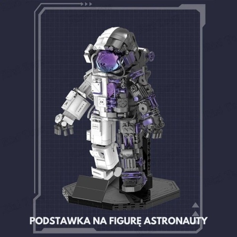 Klocki konstrukcyjne astronauta 1185 elementów
