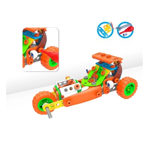 Klocki konstrukcyjne soft z miękkich elementów (5w1) 136 elementów Klocki konstrukcyjne soft z miękkich elementów (5w1) 136 elementów