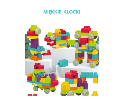 Klocki soft 62 elementów Klocki soft 62 elementów
