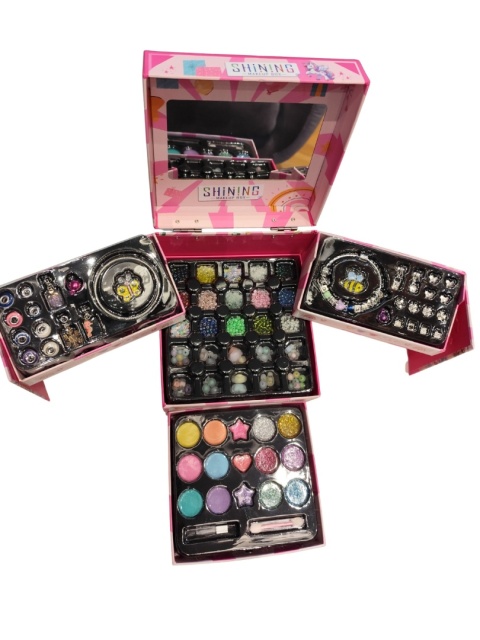 Piękny zestaw do samodzielnego tworzenia biżuterii wysokiej jakości oraz robienia makeup - box z szufladkami