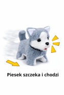 Piesek husky - interaktywna maskotka z transporterem i akcesoriami