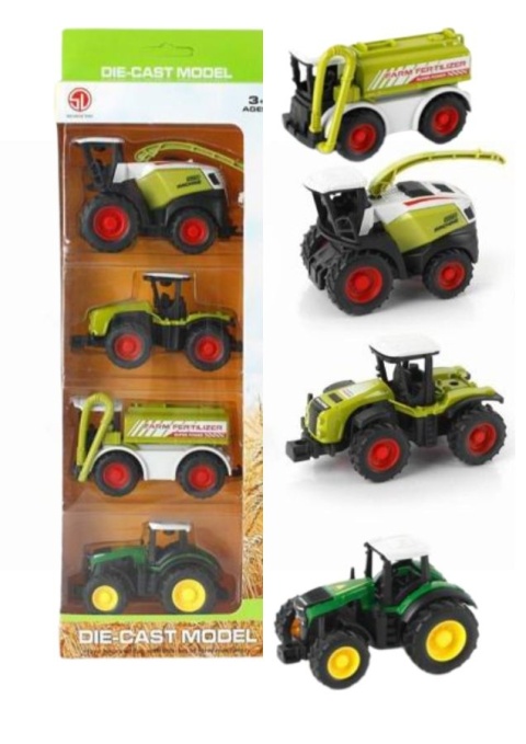 Pojazdy rolnicze - zestaw 4 sztuk
