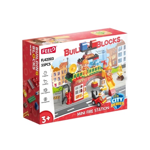 Remiza strażacka - klocki