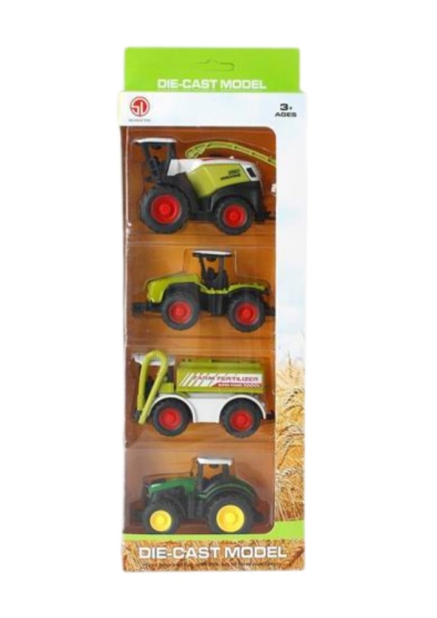 Pojazdy rolnicze - zestaw 4 sztuk