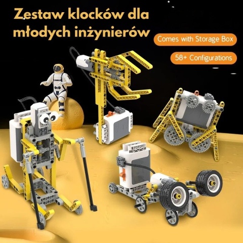 Zestaw klocków konstrukcyjnych do programowania 58 w 1